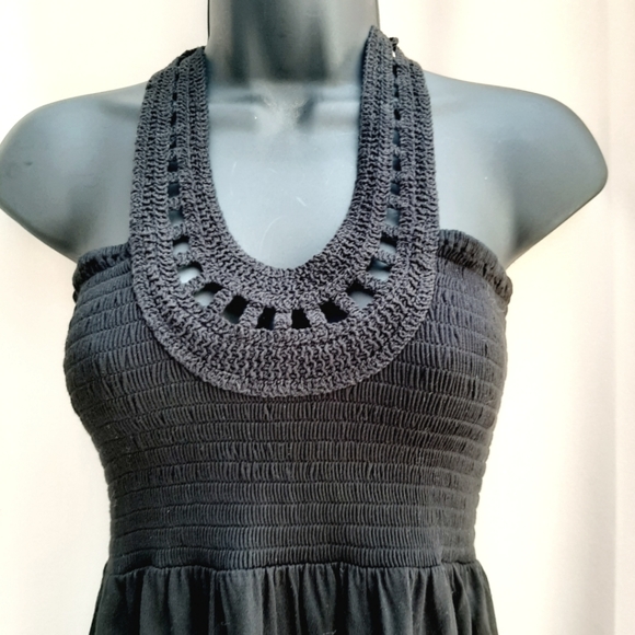 🛍 JUICY COUTURE - stunning/flattering- Black knit halter top - Picture 4 of 8